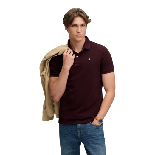 SUPERDRY MUŠKA POLO MAJICA BORDO