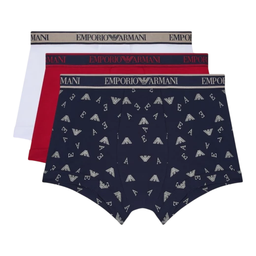 EMPORIO ARMANI MUŠKI VEŠ 3 PACK MULTICOLOR
