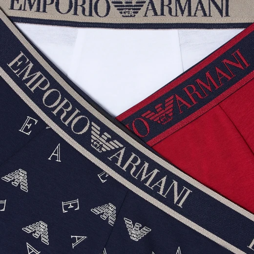 EMPORIO ARMANI MUŠKI VEŠ 3 PACK MULTICOLOR 50646