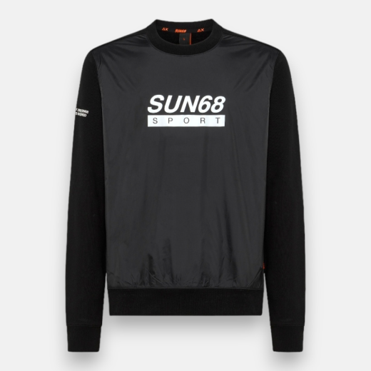 SUN68 MUŠKA DUKSERICA CRNA