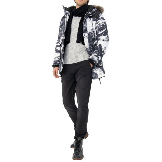 SUPERDRY MUŠKA JAKNA CRNA/BIJELA 30372