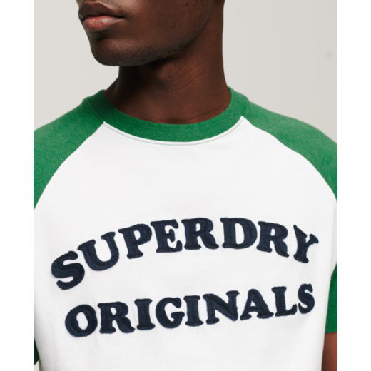 SUPERDRY MUŠKA MAJICA BIJELA/ZELENA 25771