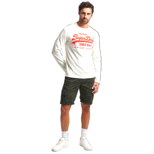 SUPERDRY MUŠKA MAJICA DUGIH RUKAVA BIJELA 30390