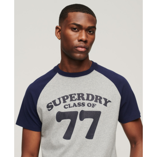 SUPERDRY MUŠKA MAJICA SIVA/TEGET 25772