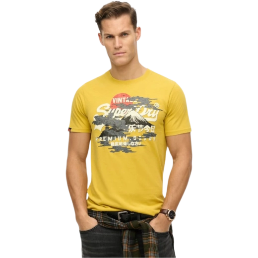 SUPERDRY MUŠKA MAJICA ŽUTA