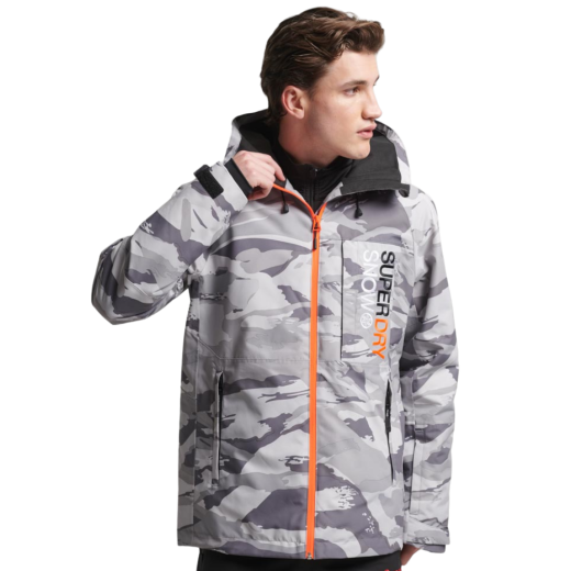SUPERDRY MUŠKA SKI JAKNA SIVA