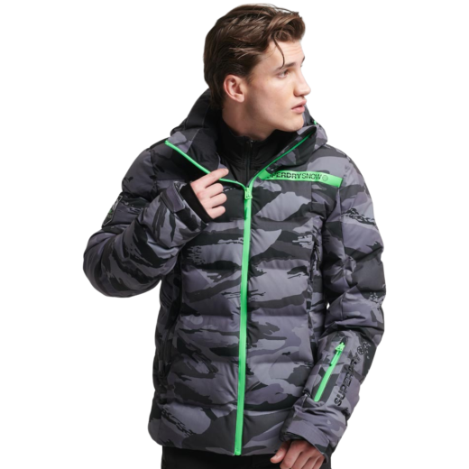 SUPERDRY MUŠKA SKI JAKNA SIVA