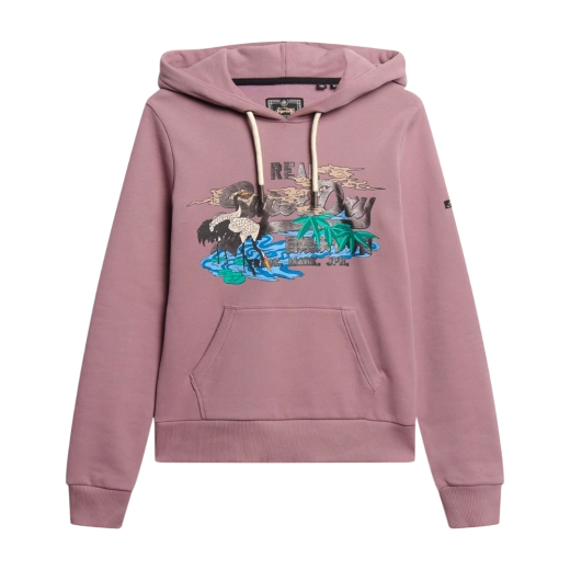 SUPERDRY ŽENSKA DUKSERICA LJUBIČASTA
