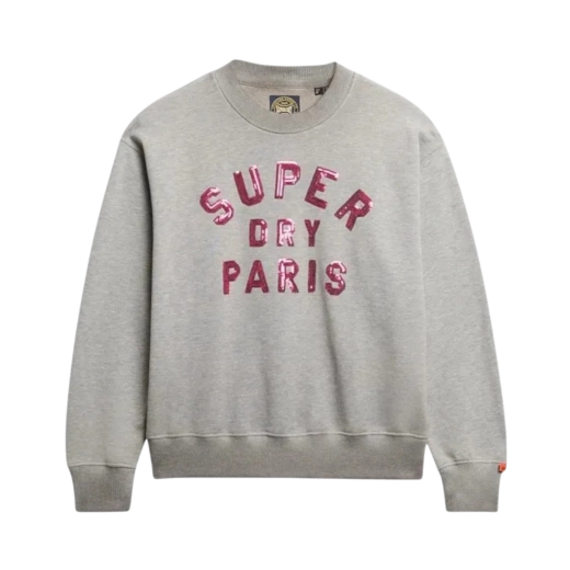 SUPERDRY ŽENSKA DUKSERICA SIVA