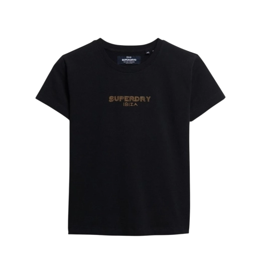 SUPERDRY ŽENSKA MAJICA CRNA