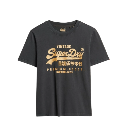 SUPERDRY ŽENSKA MAJICA CRNA