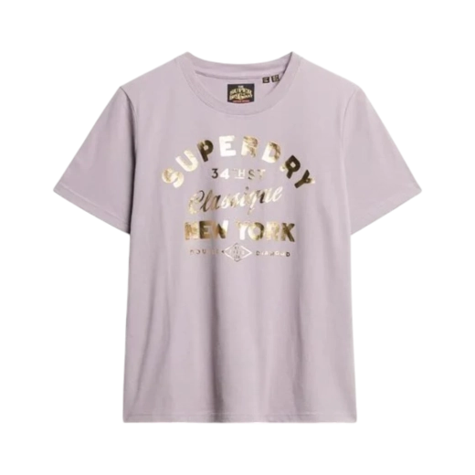 SUPERDRY ŽENSKA MAJICA LJUBIČASTA