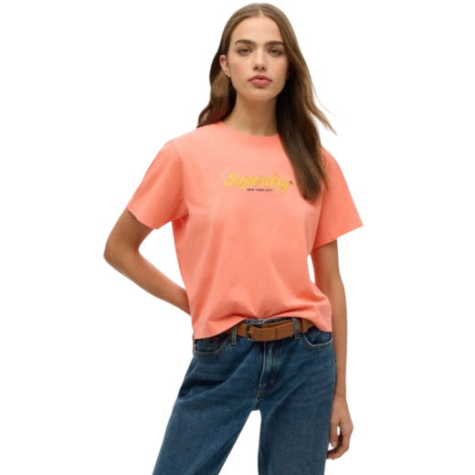 SUPERDRY ŽENSKA MAJICA NARANDŽASTA