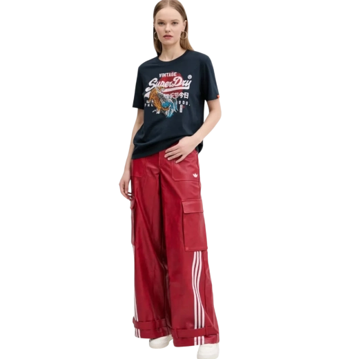 SUPERDRY ŽENSKA MAJICA PLAVA