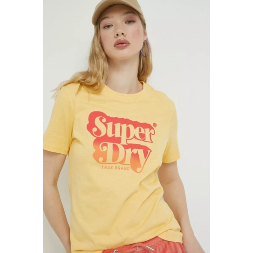 SUPERDRY ŽENSKA MAJICA ŽUTA