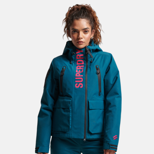 SUPERDRY ŽENSKA SKI JAKNA PLAVA
