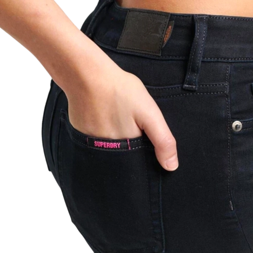 SUPERDRY ŽENSKE FARMERKE CRNA 31466