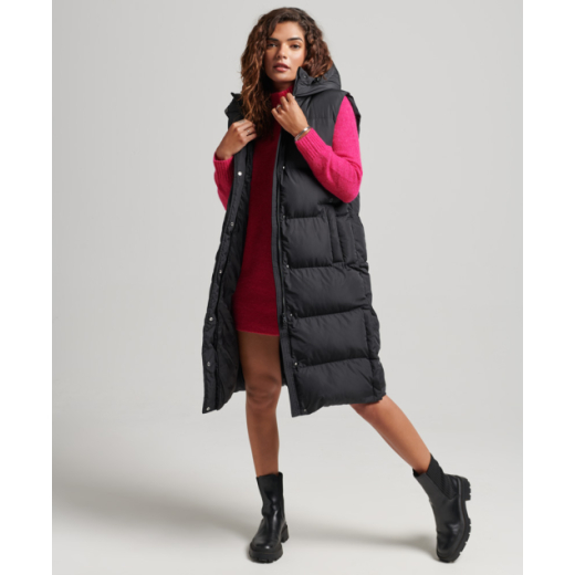 SUPERDRY ŽENSKI PRSLUK CRNA