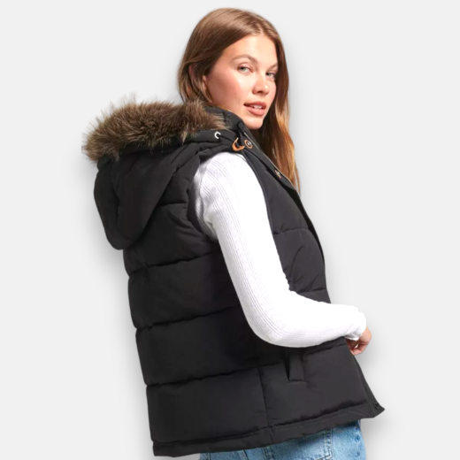 SUPERDRY ŽENSKI PRSLUK CRNA 28245