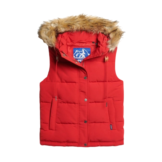 SUPERDRY ŽENSKI PRSLUK CRVENA