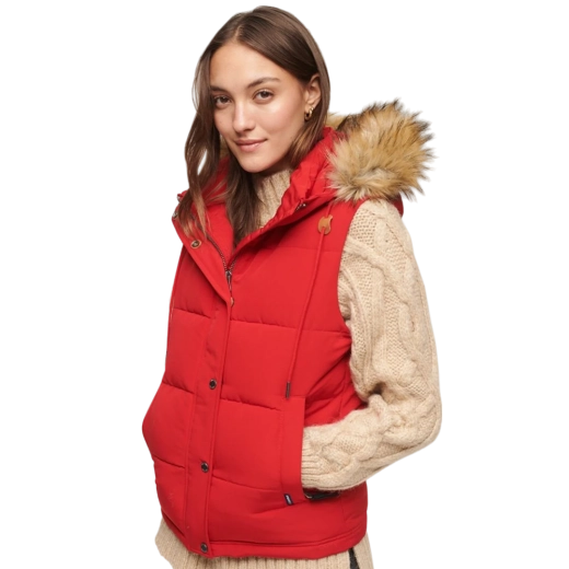 SUPERDRY ŽENSKI PRSLUK CRVENA 30120