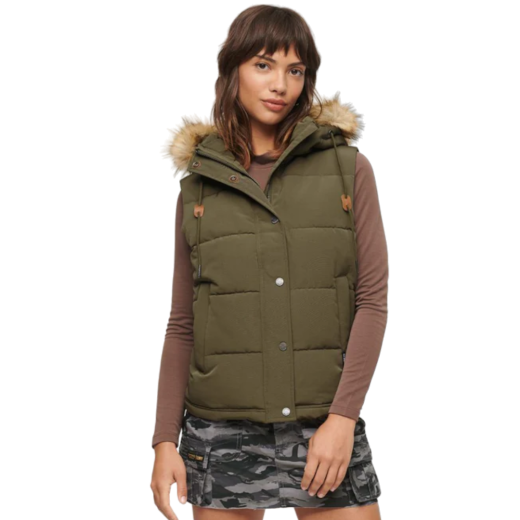 SUPERDRY ŽENSKI PRSLUK MASLINASTA 30117