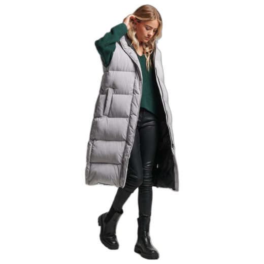 SUPERDRY ŽENSKI PRSLUK SIVA