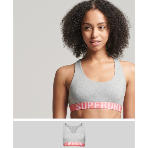 SUPERDRY ŽENSKI TOP SIVA/CRVENA 23764