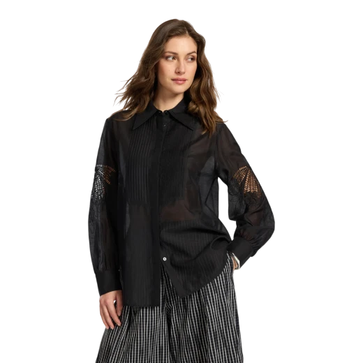 ELENA MIRO ŽENSKA BLUZA CRNA