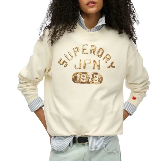 SUPERDRY ŽENSKA DUKSERICA BEŽ