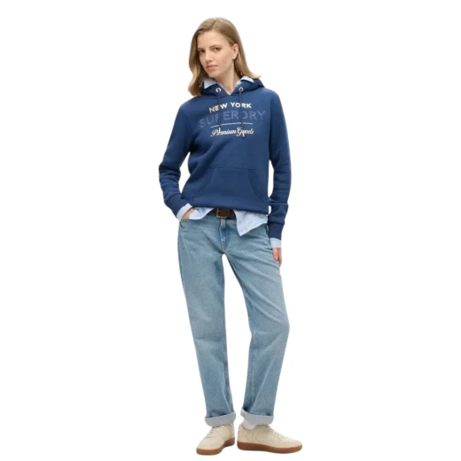 SUPERDRY ŽENSKA DUKSERICA PLAVA