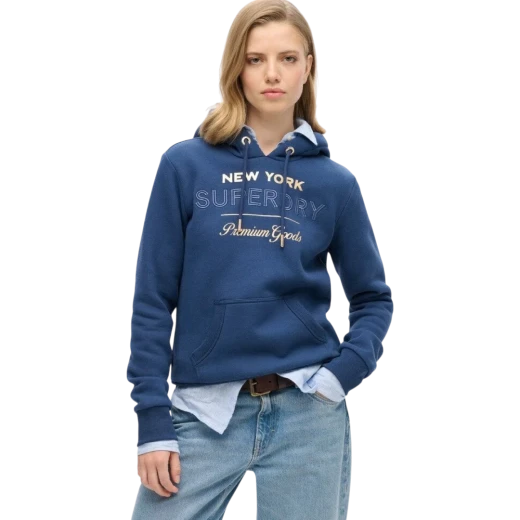 SUPERDRY ŽENSKA DUKSERICA PLAVA