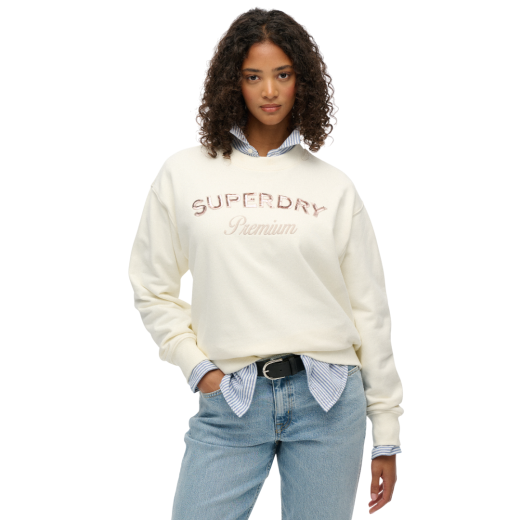 SUPERDRY ŽENSKA DUKSERICA BIJELA