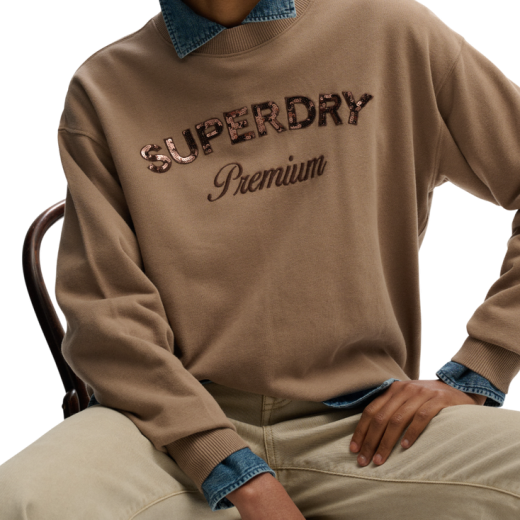 SUPERDRY ŽENSKA DUKSERICA SMEĐA 45251