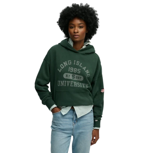 SUPERDRY ŽENSKA DUKSERICA ZELENA