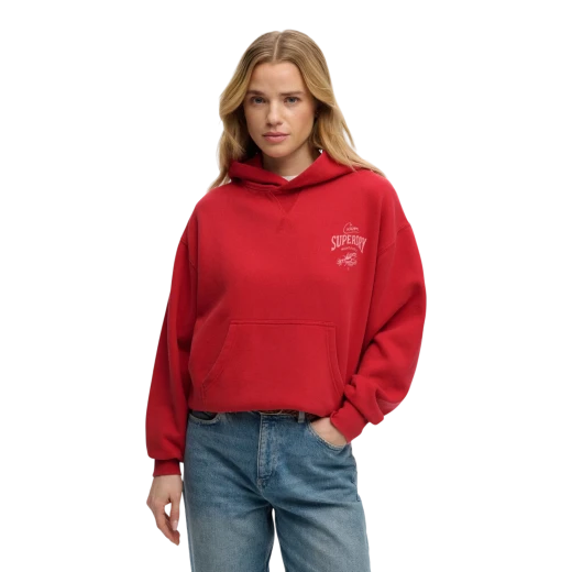 SUPERDRY ŽENSKA DUKSERICA CRVENA