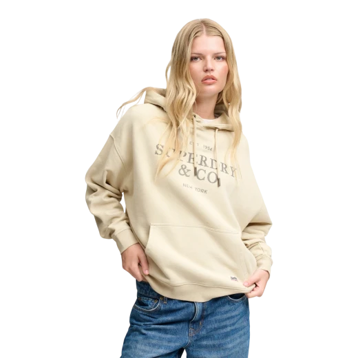 SUPERDRY ŽENSKA DUKSERICA BEŽ