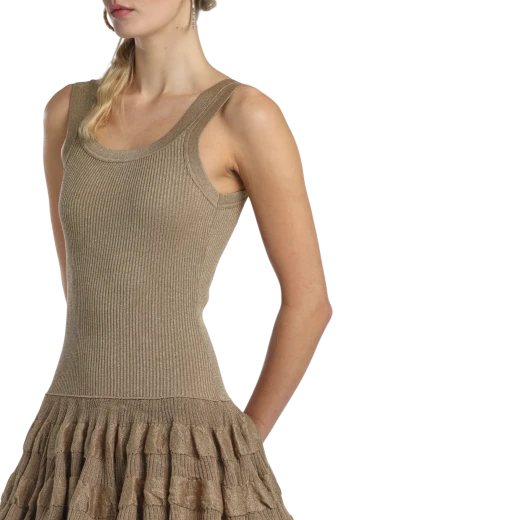 Luisa Spagnoli ŽENSKA HALJINA ZLATNA 50080