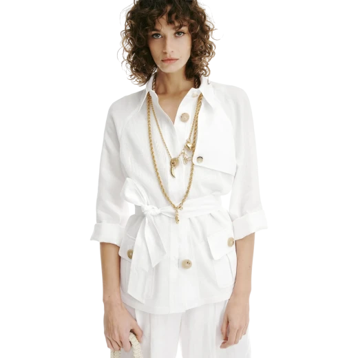 Luisa Spagnoli ŽENSKA JAKNA BIJELA