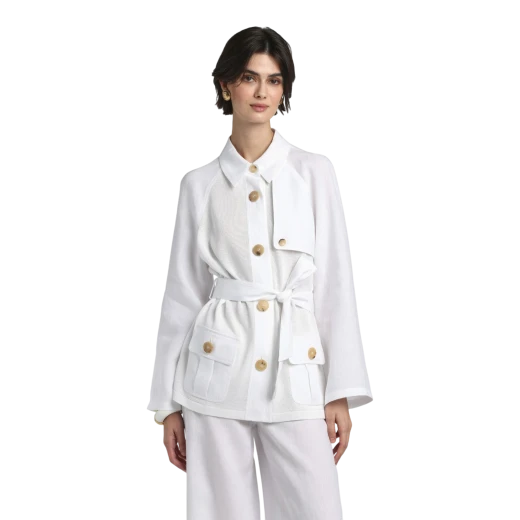 Luisa Spagnoli ŽENSKA JAKNA BIJELA 50037