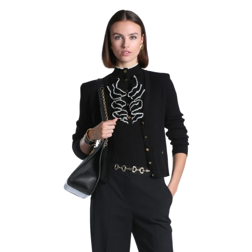 Luisa Spagnoli ŽENSKA JAKNA CRNA