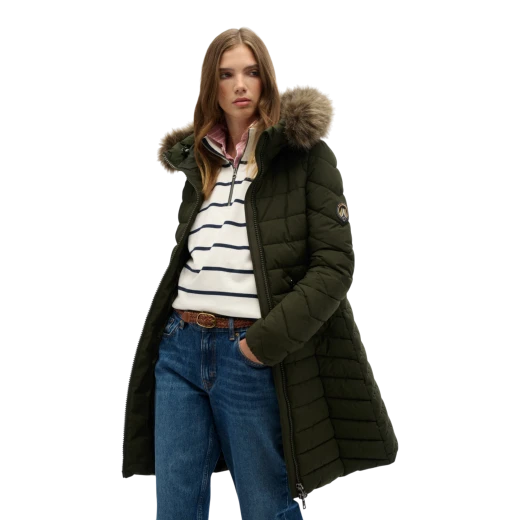 SUPERDRY ŽENSKA JAKNA MASLINASTA