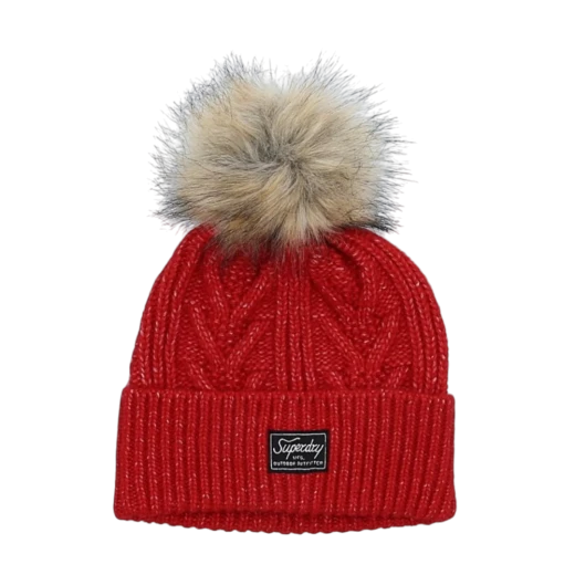 SUPERDRY ŽENSKA KAPA CRVENA