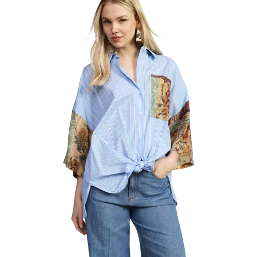 DIXIE ŽENSKA KOŠULJA PLAVA