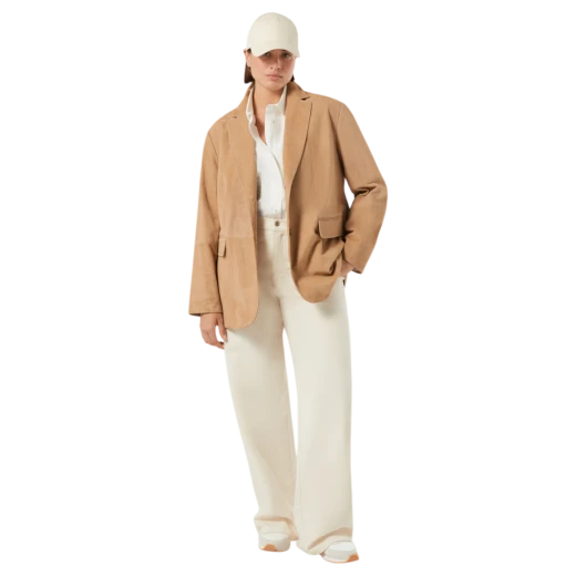 MARINA RINALDI ŽENSKA KOŽNA JAKNA BEŽ 48260