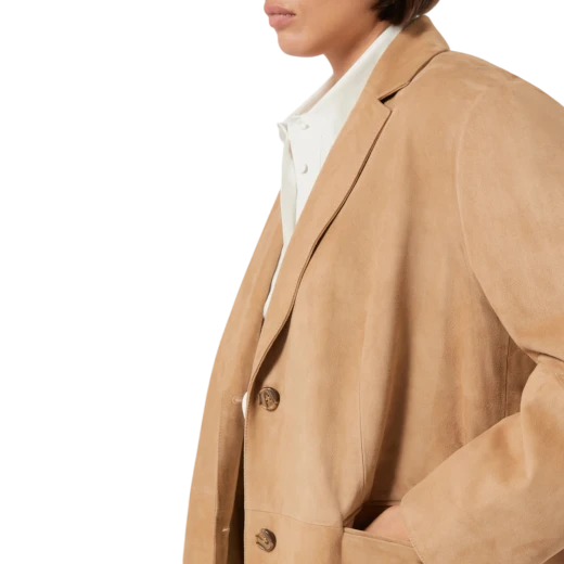 MARINA RINALDI ŽENSKA KOŽNA JAKNA BEŽ 48260