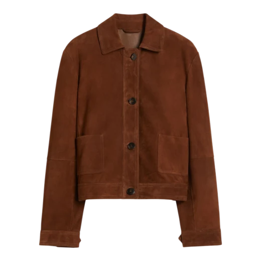 MAX MARA STUDIO ŽENSKA KOŽNA JAKNA SMEĐA 47232