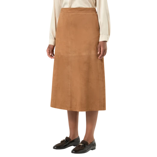 MARINA RINALDI ŽENSKA KOŽNA SUKNJA BEŽ 52273