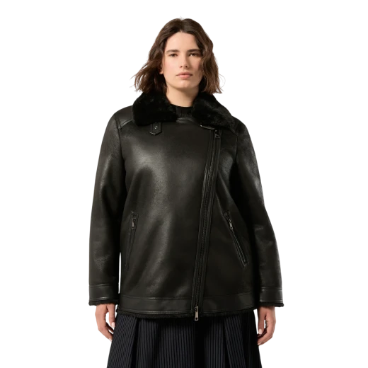 MARINA RINALDI ŽENSKA KRZNENA JAKNA CRNA 52278