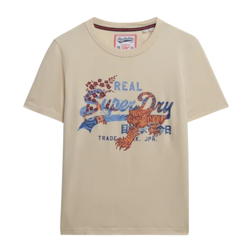 SUPERDRY ŽENSKA MAJICA BEŽ